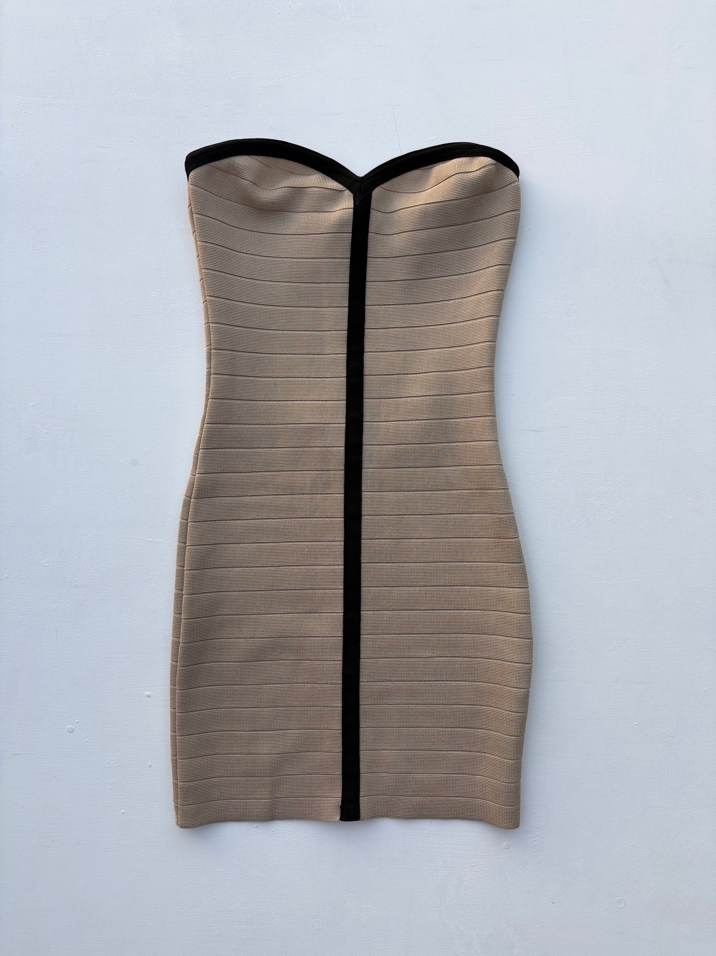 Strapless bandage dress