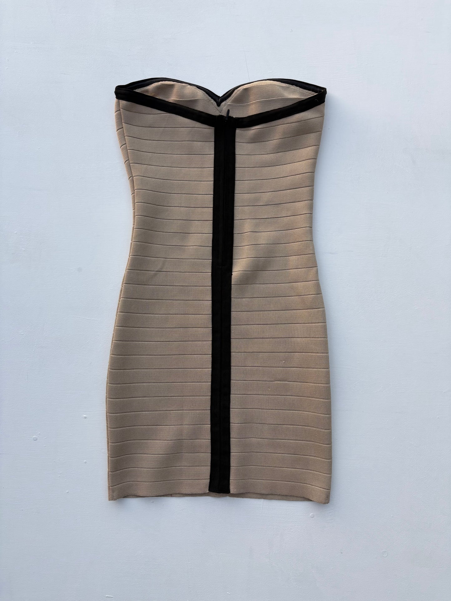 Strapless bandage dress